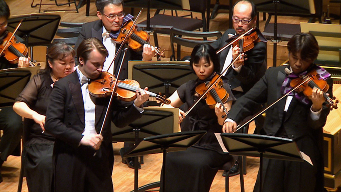 ヴァイオリン：ピエタリ・インキネン ヴァイオリン：扇谷泰朋（ソロ･コンサートマスター） 日本フィルハーモニー交響楽団 J.S.バッハ：2つのヴァイオリンのための協奏曲 J. S. Bach : Concerto for Two Violins and Strings